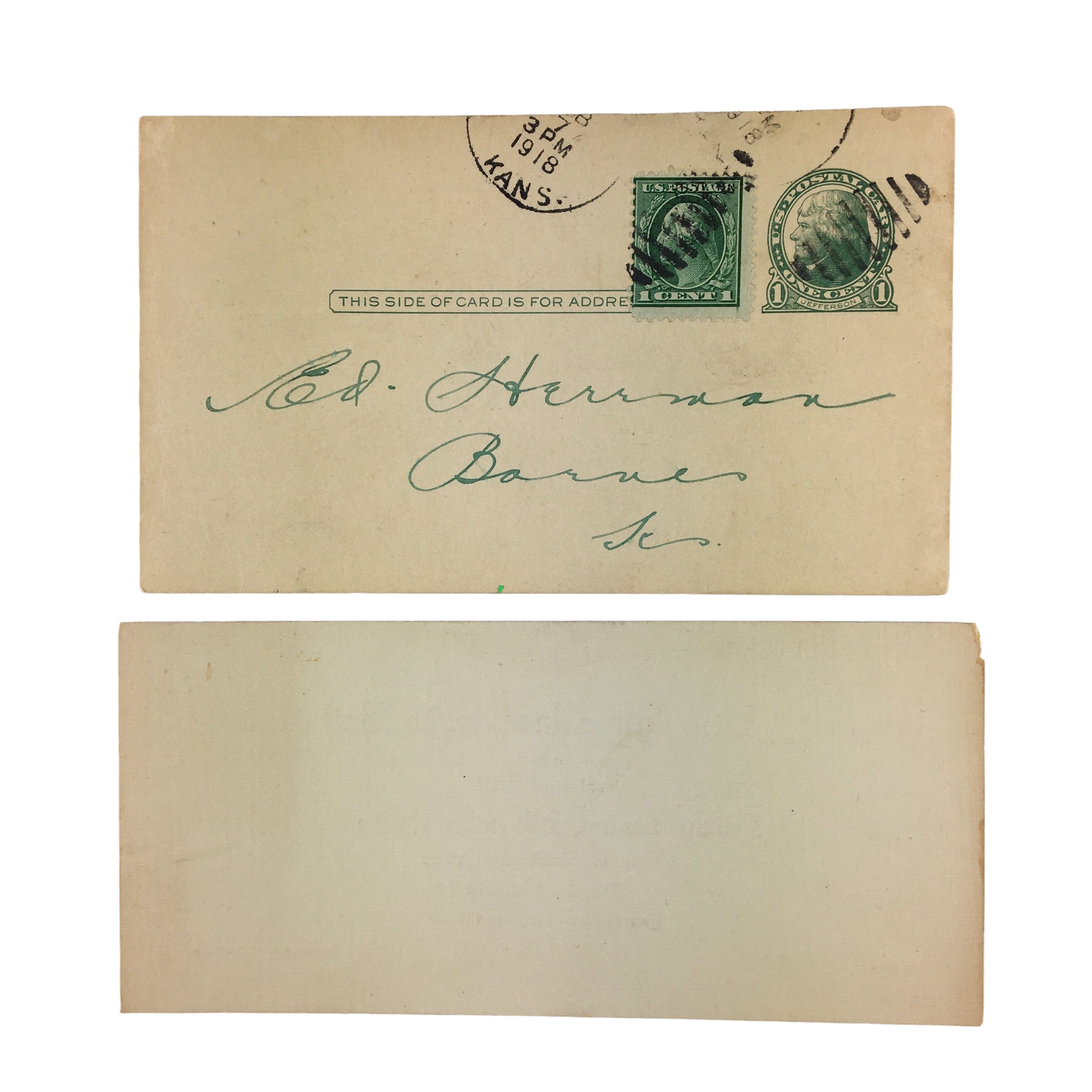 Antique Dance Cards Ball Invitation Barnes Kansas Lot of 2