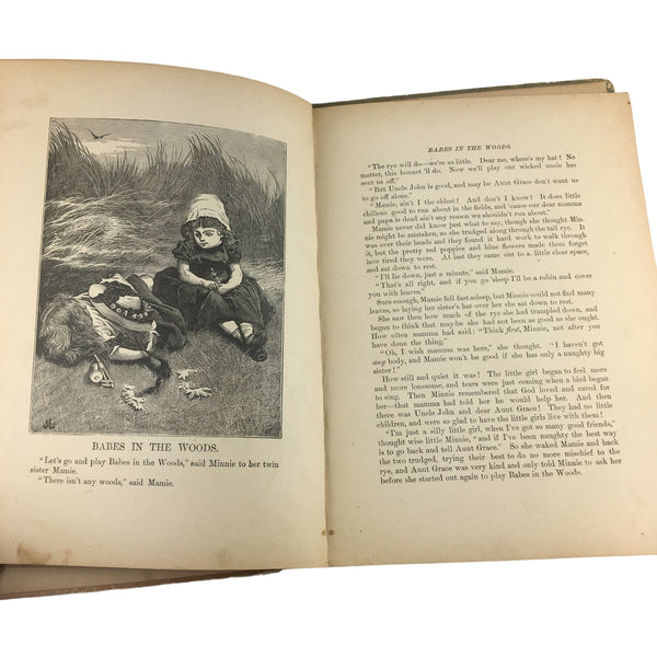 Antique Children's Book Crossing The Brook 1885 Dunham Hardcover