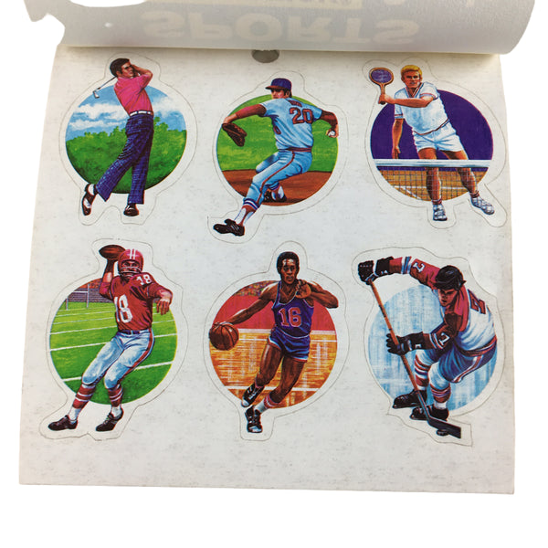 Vintage Eureka Sports Seals Booklet 48 Presto Stick Stickers