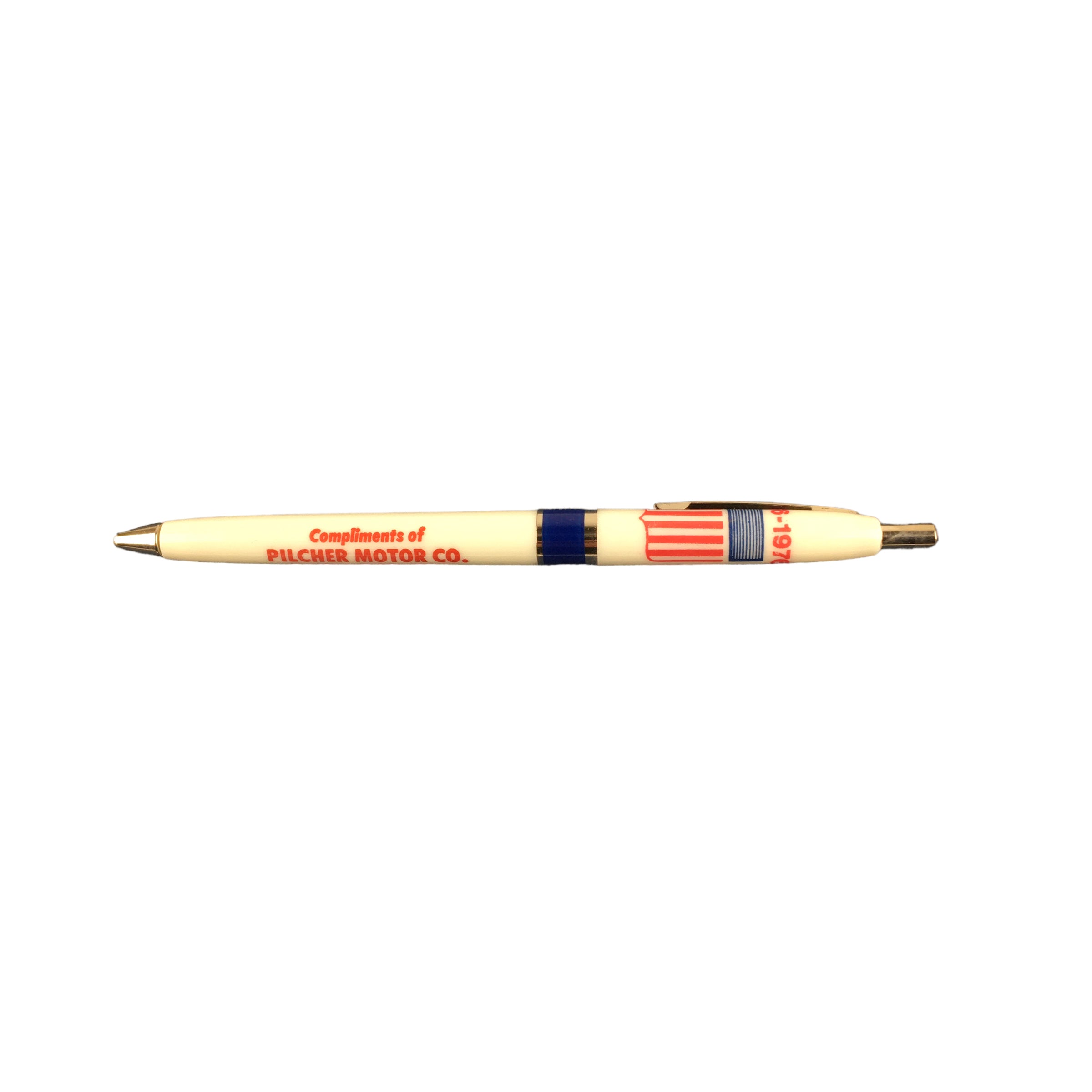 Vintage Advertising Pen 1976 Pilcher Motor Co Fairbury Nebraska - Avid Vintage