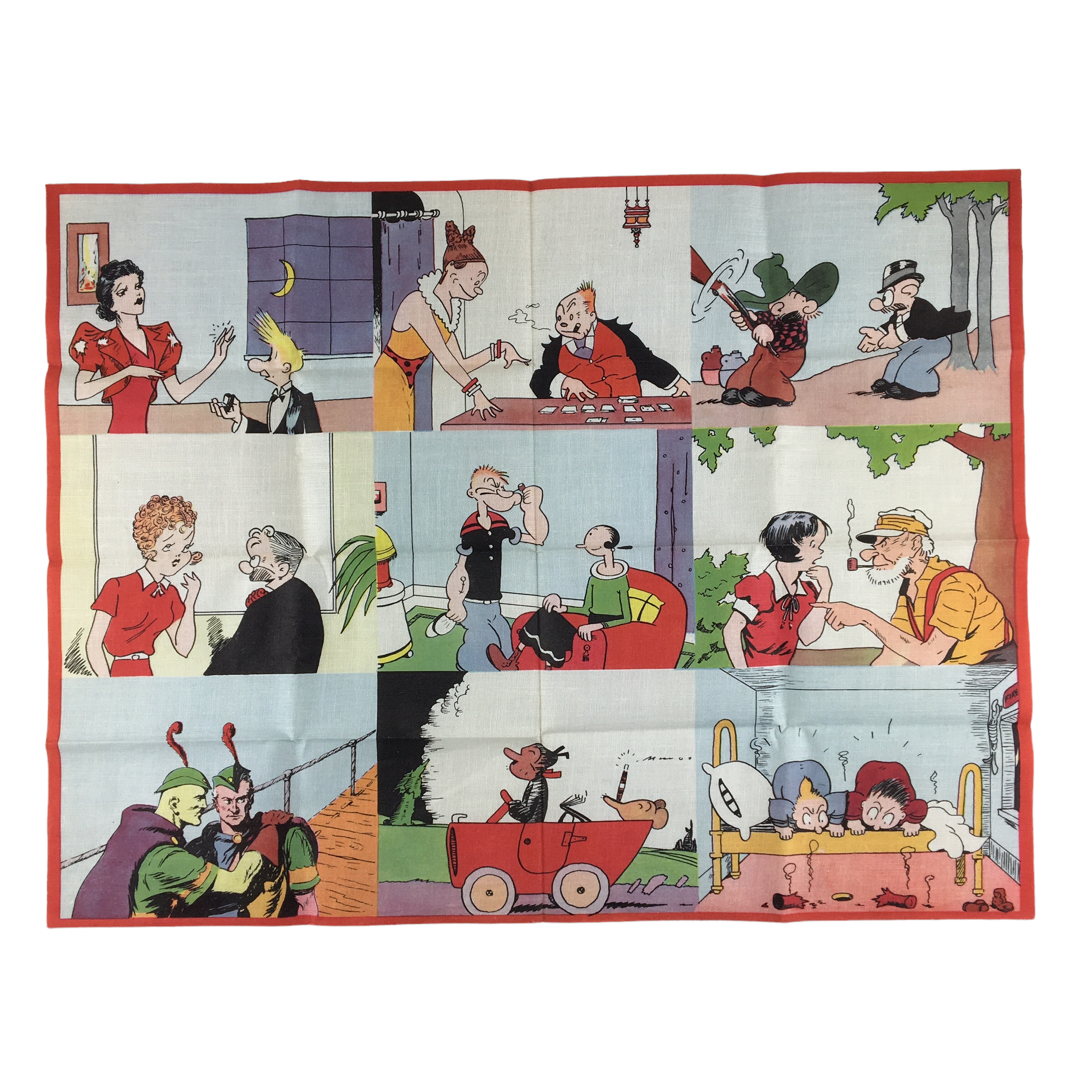 ACE Comics 1930s Premium Cloth Comic Strip Characters Popeye