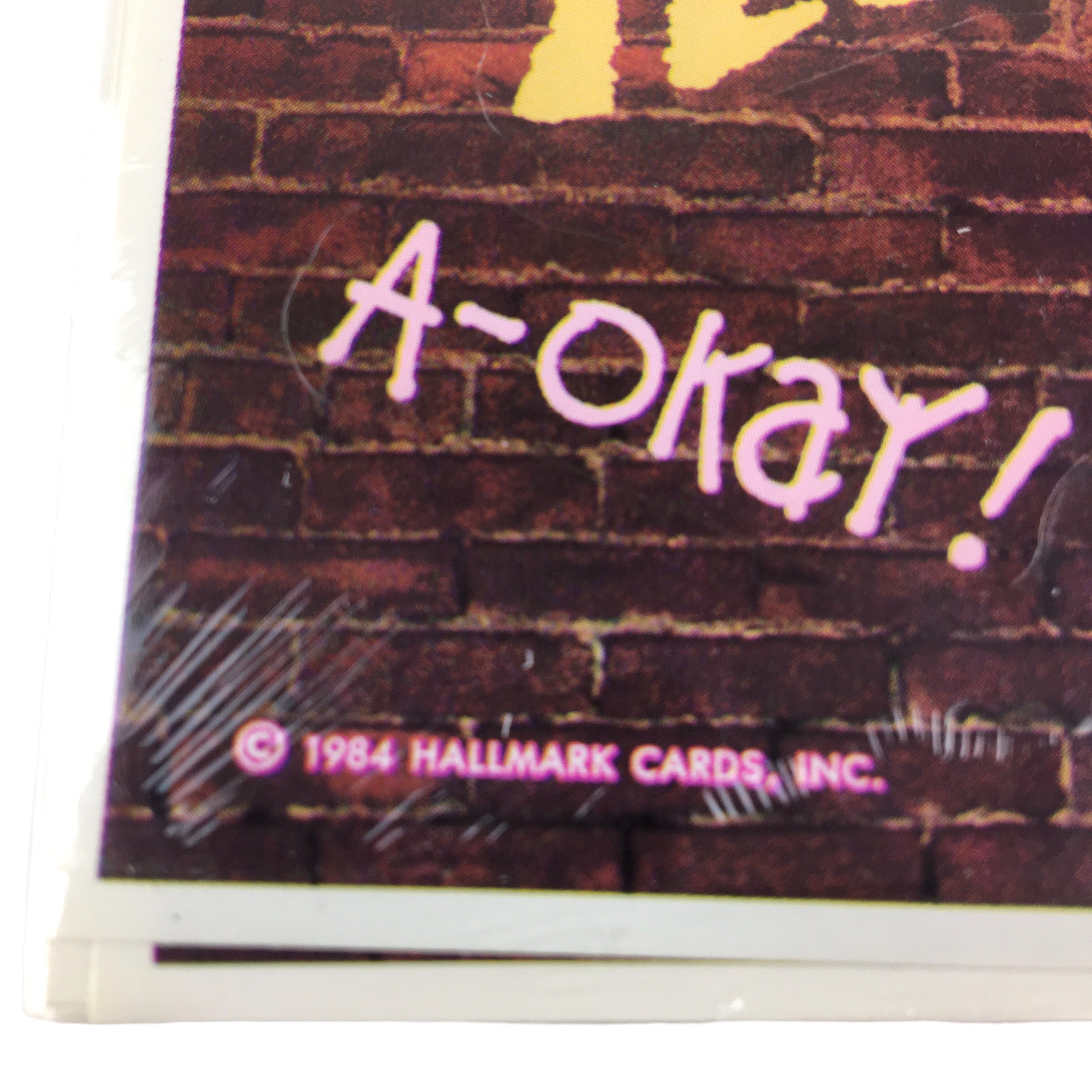 Vintage 1984 Hallmark Stickers 4 Sheets in Package Right On Slang