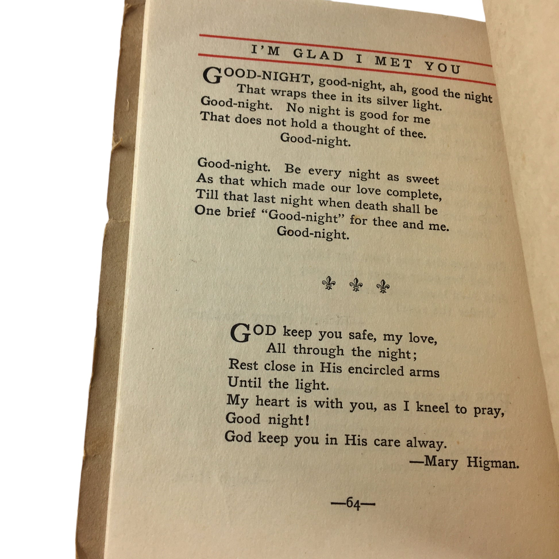 Antique Book I’m Glad I Met You 1913 Saalfield Publishing - Avid Vintage