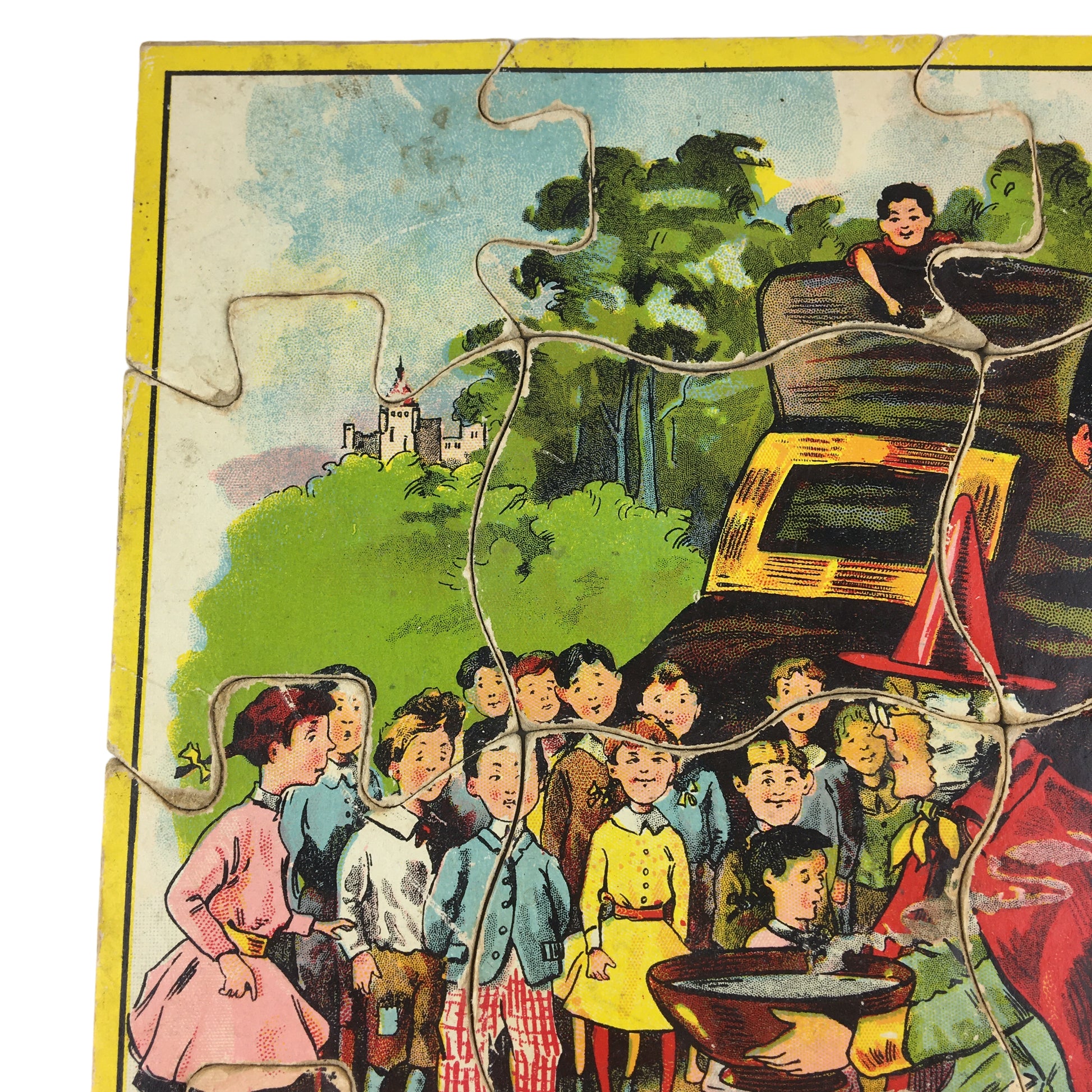 Antique Childrens Puzzle Old Lady Who Lived in a Shoe - Avid Vintage