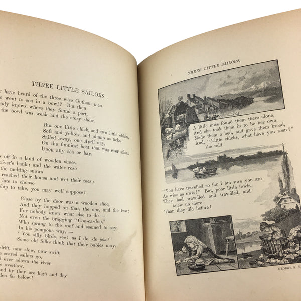 Antique Children's Book Crossing The Brook 1885 Dunham Hardcover