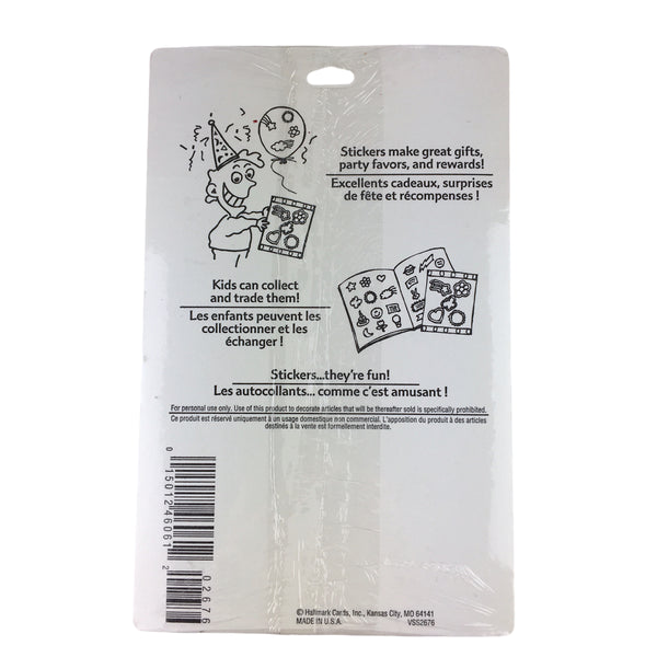 Vintage 1989 Hallmark Valentine Cupid and Heart Red Foil Stickers Sealed Package