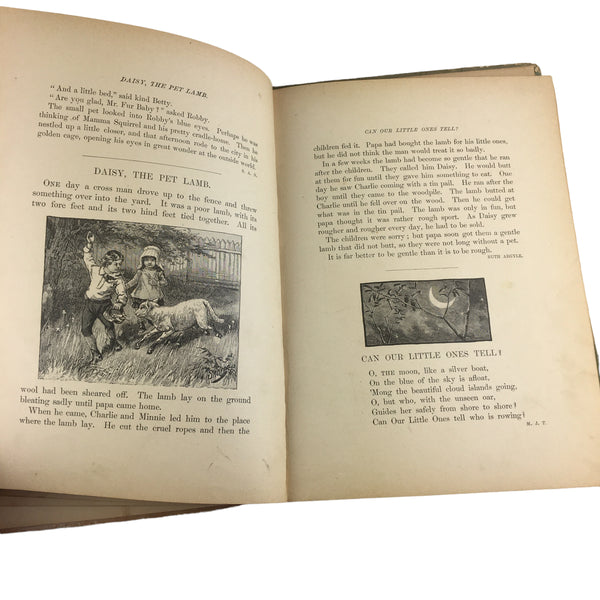 Antique Children's Book Crossing The Brook 1885 Dunham Hardcover