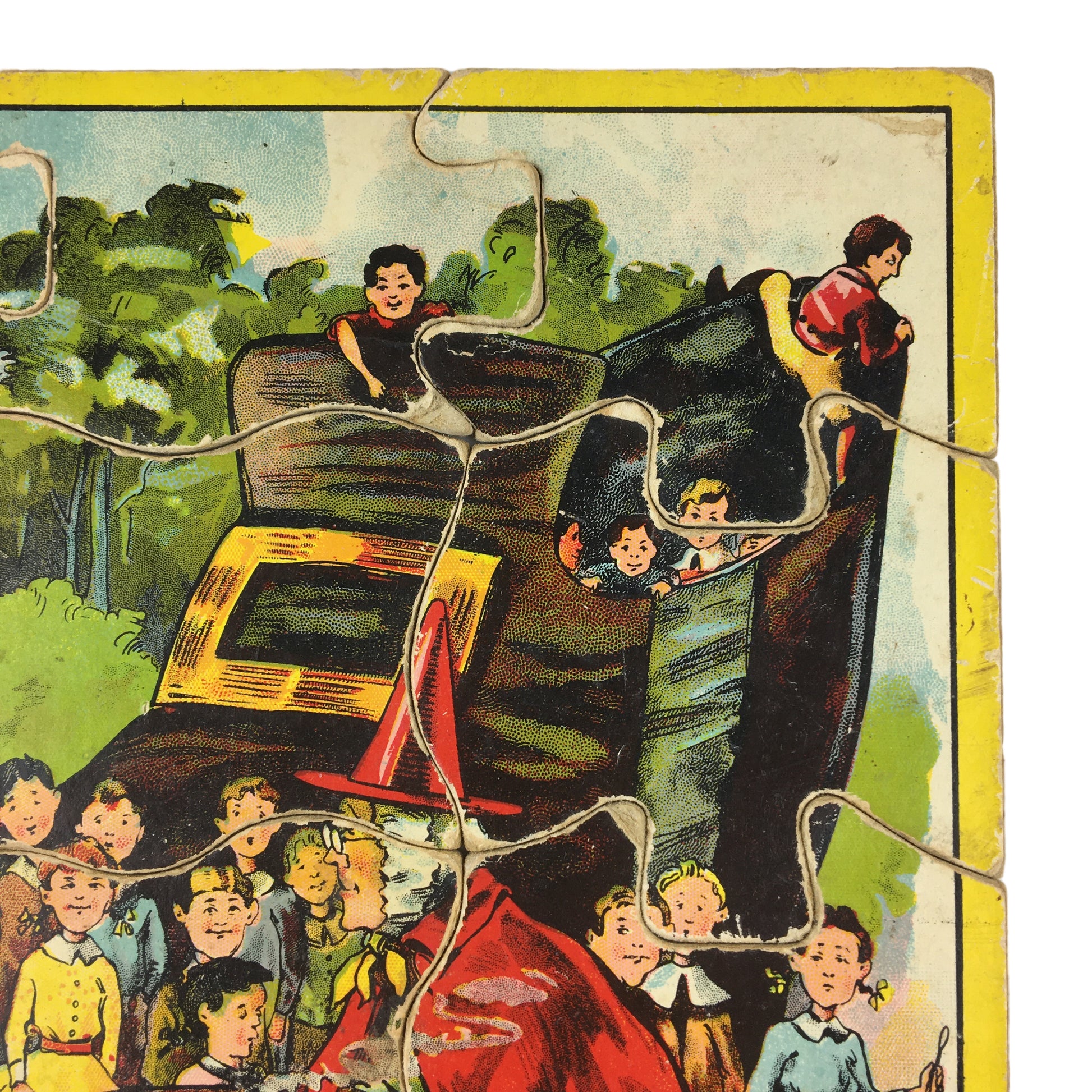 Antique Childrens Puzzle Old Lady Who Lived in a Shoe - Avid Vintage
