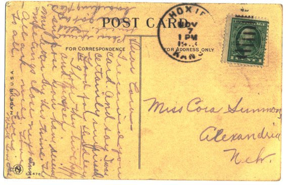 Vintage Indian Boy and Girl Valentine Postcard Boy with Quiver Arrows and Bow - Avid Vintage